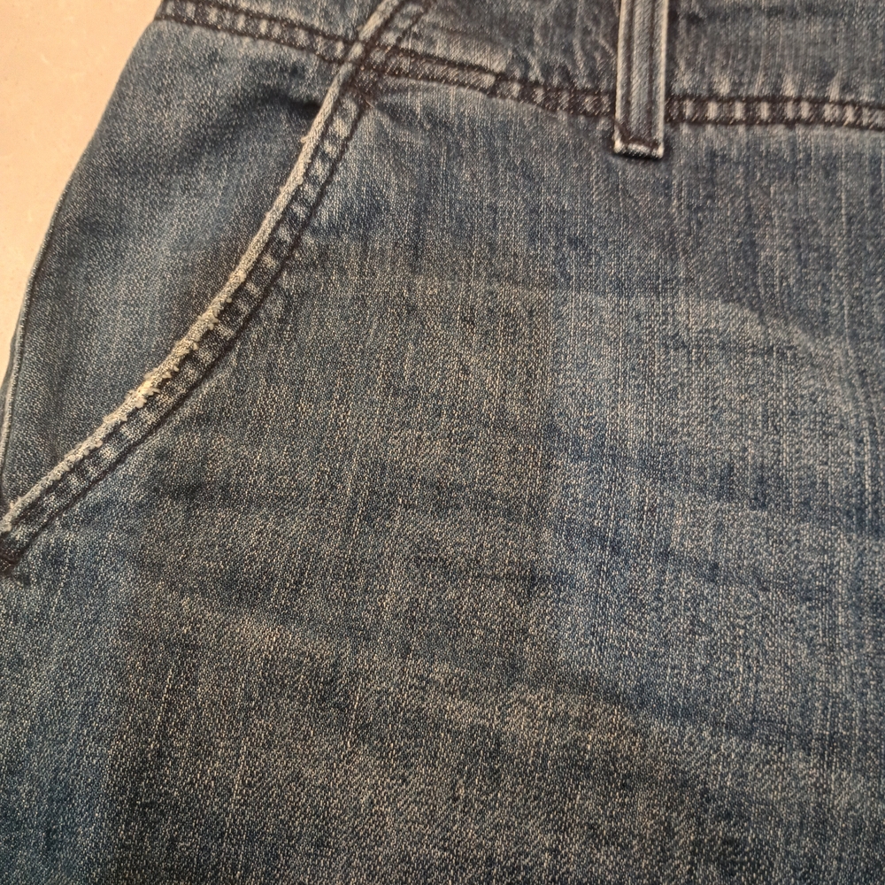 Pilcro Wide Leg Flared Jeans in Medium Blue Wash Size 30 - Picture 10 of 10